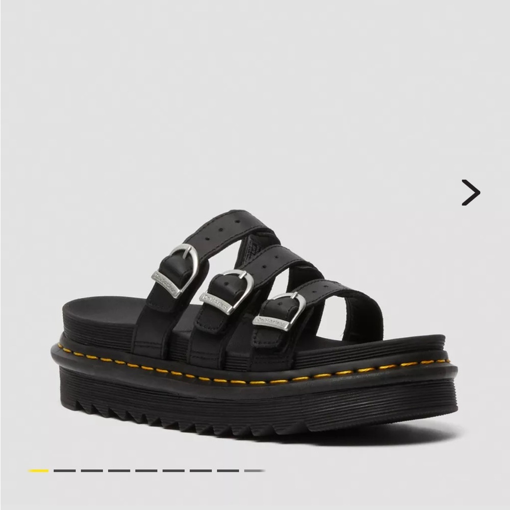 Dr. Martens Blaire Leather Slide Sandals - size 8 US